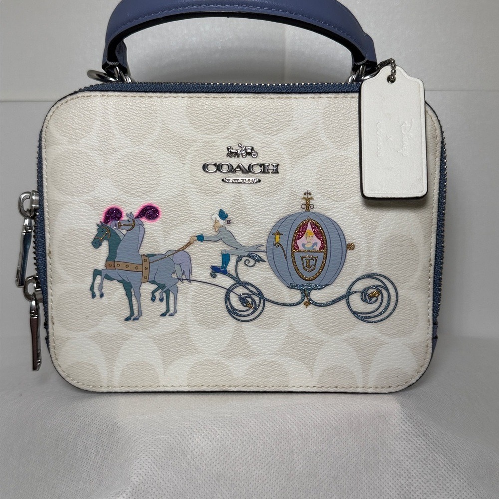 COACH Disney X Coach Cinderella Carriage Crossbody In Signature Canvas - Picture 3 of 12